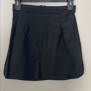 Faux Leather Skirt
